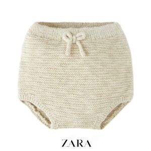 ZARA Kids | Light Beige | GARTER STITCH BOTTOMS
